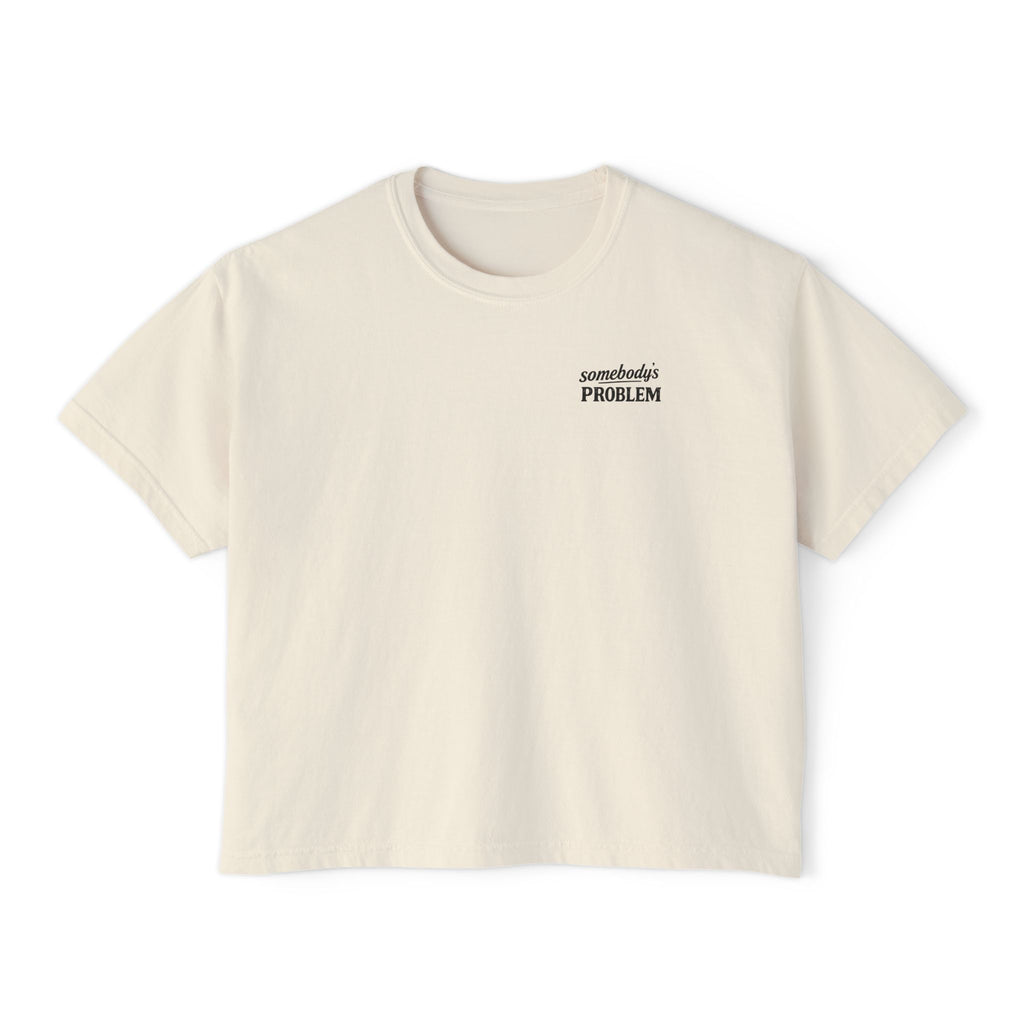 Women's Vintage 'Somebody's Problem' Graphic Boxy Tee