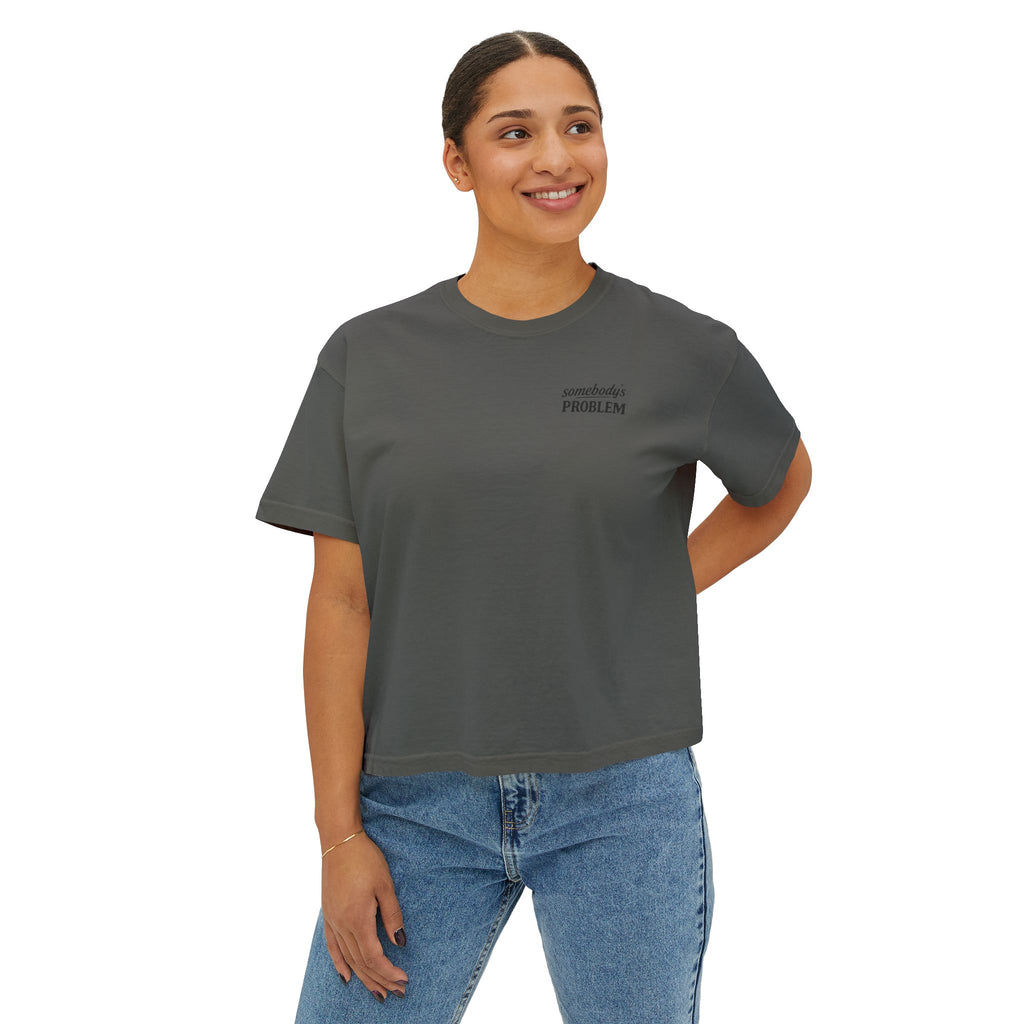 Women's Vintage 'Somebody's Problem' Graphic Boxy Tee