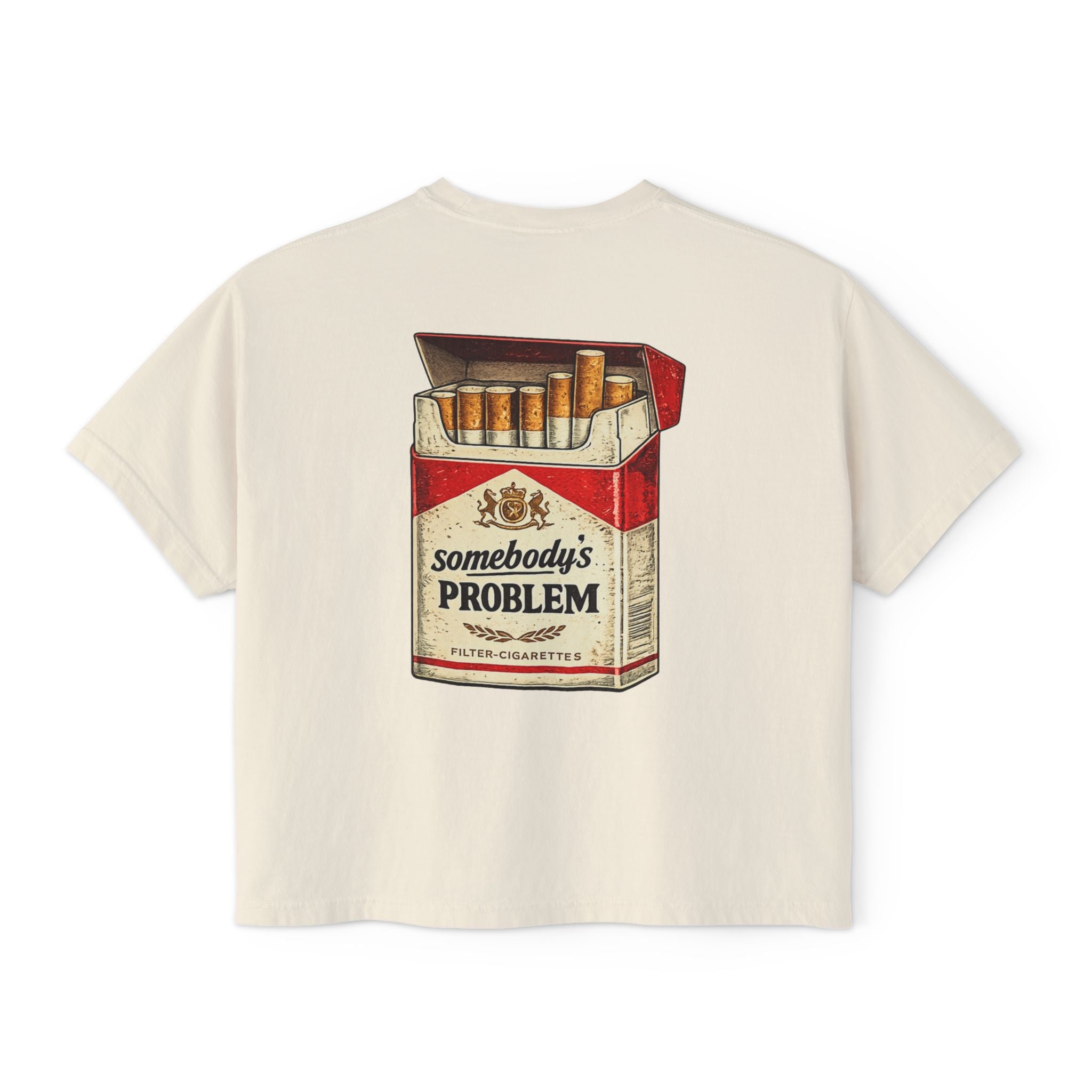 Women's Vintage 'Somebody's Problem' Graphic Boxy Tee