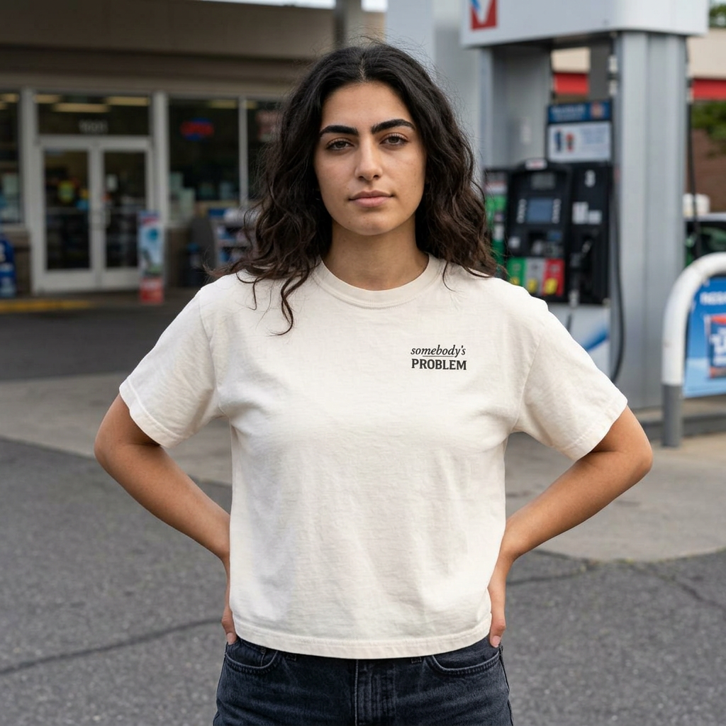 Women's Vintage 'Somebody's Problem' Graphic Boxy Tee