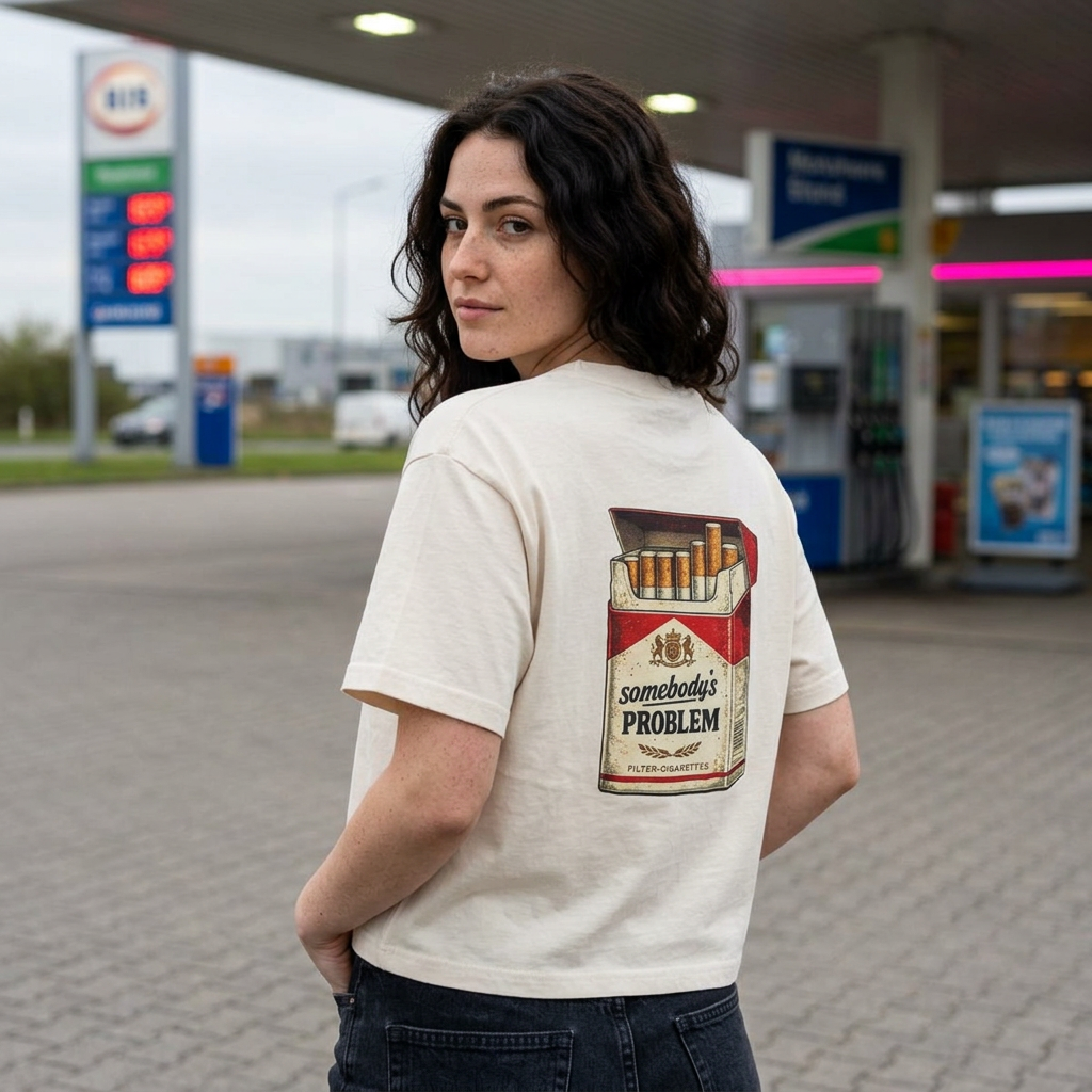 Women's Vintage 'Somebody's Problem' Graphic Boxy Tee