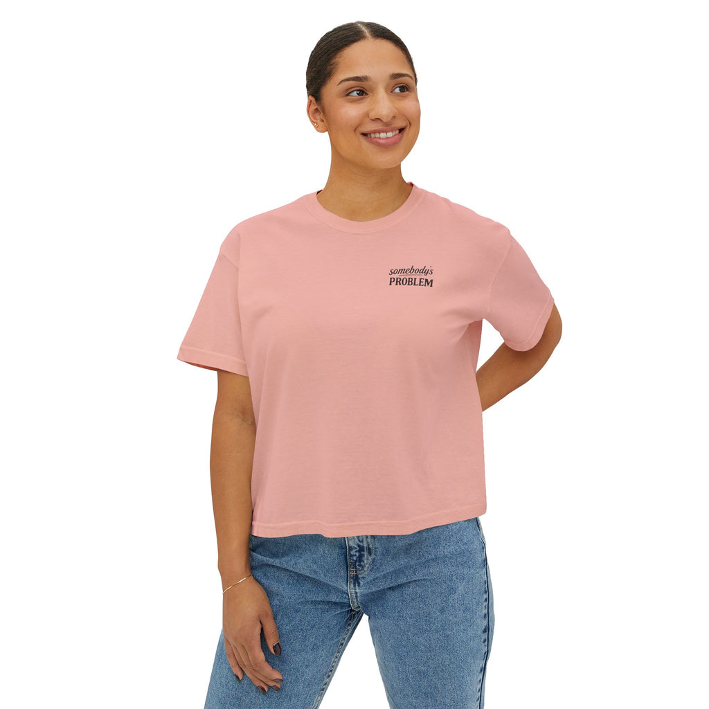 Women's Vintage 'Somebody's Problem' Graphic Boxy Tee